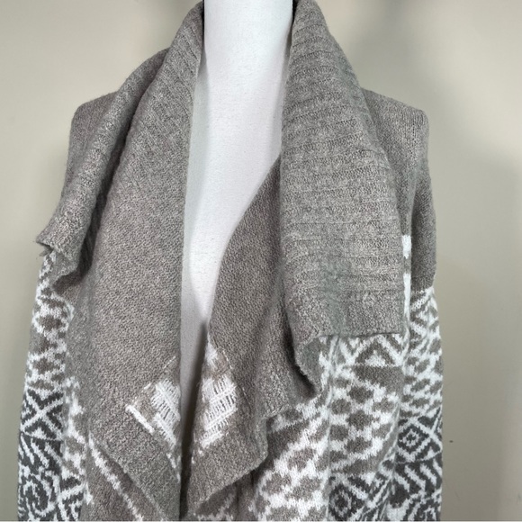 Abercrombie & Fitch Gray Fair-isle Open Sweater Cardigan - Picture 7 of 7